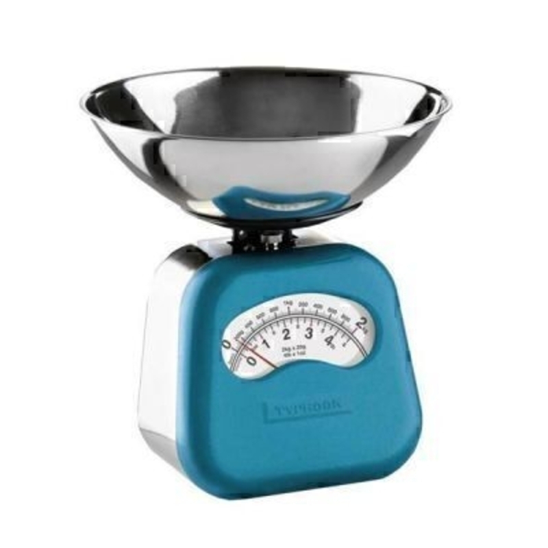 Typhoon Novo scales has a colour coated and stainless steel body, clear easy to read dial face and a stainless steel bowl. It weighs up to 2kg/4Ibs and comes gift boxed. Set contains 1 x scales H26 x W25 x D25cm